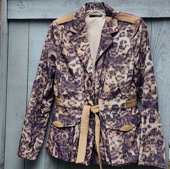 Elie Tahari Safari Jacket Size M - Picture 1 of 12